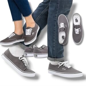 Vans The Authentic Lo Pro Unisex Pewter/True White Canvas Sneakers